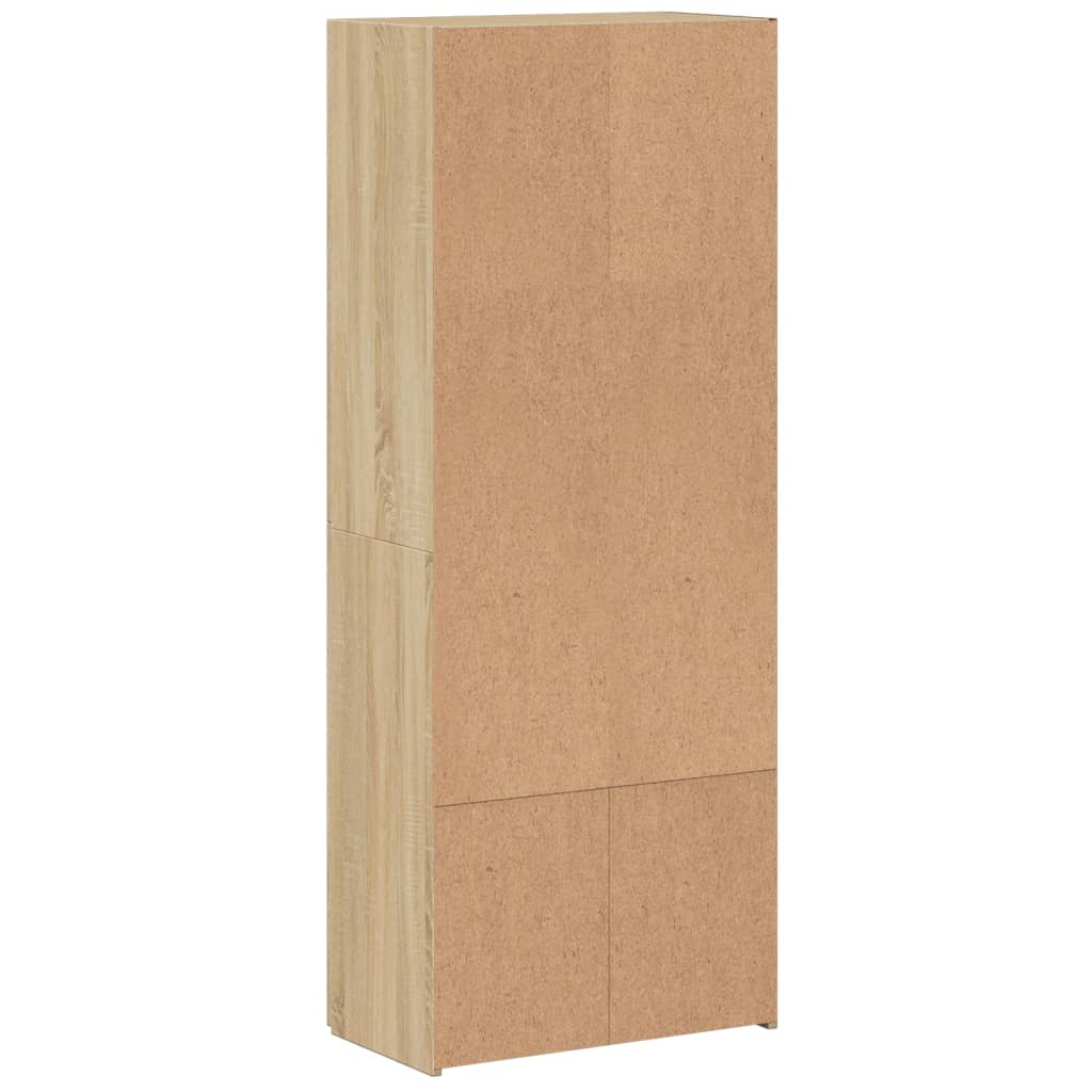 vidaXL Armario archivador madera ingeniería roble Sonoma 60x32x153 cm