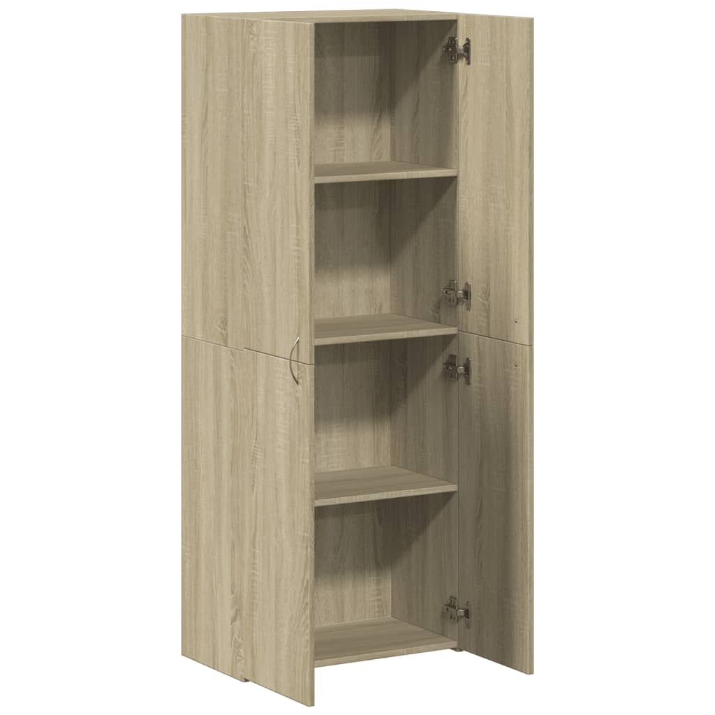 vidaXL Armario archivador madera ingeniería roble Sonoma 60x32x153 cm