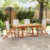 vidaXL Sillas de jardín plegables 4 uds madera maciza acacia textileno