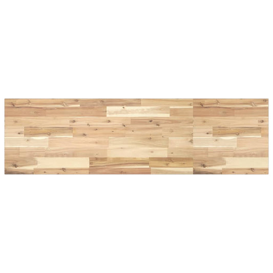 vidaXL Encimera tocador de baño madera acacia sin tratar 140x40x2 cm