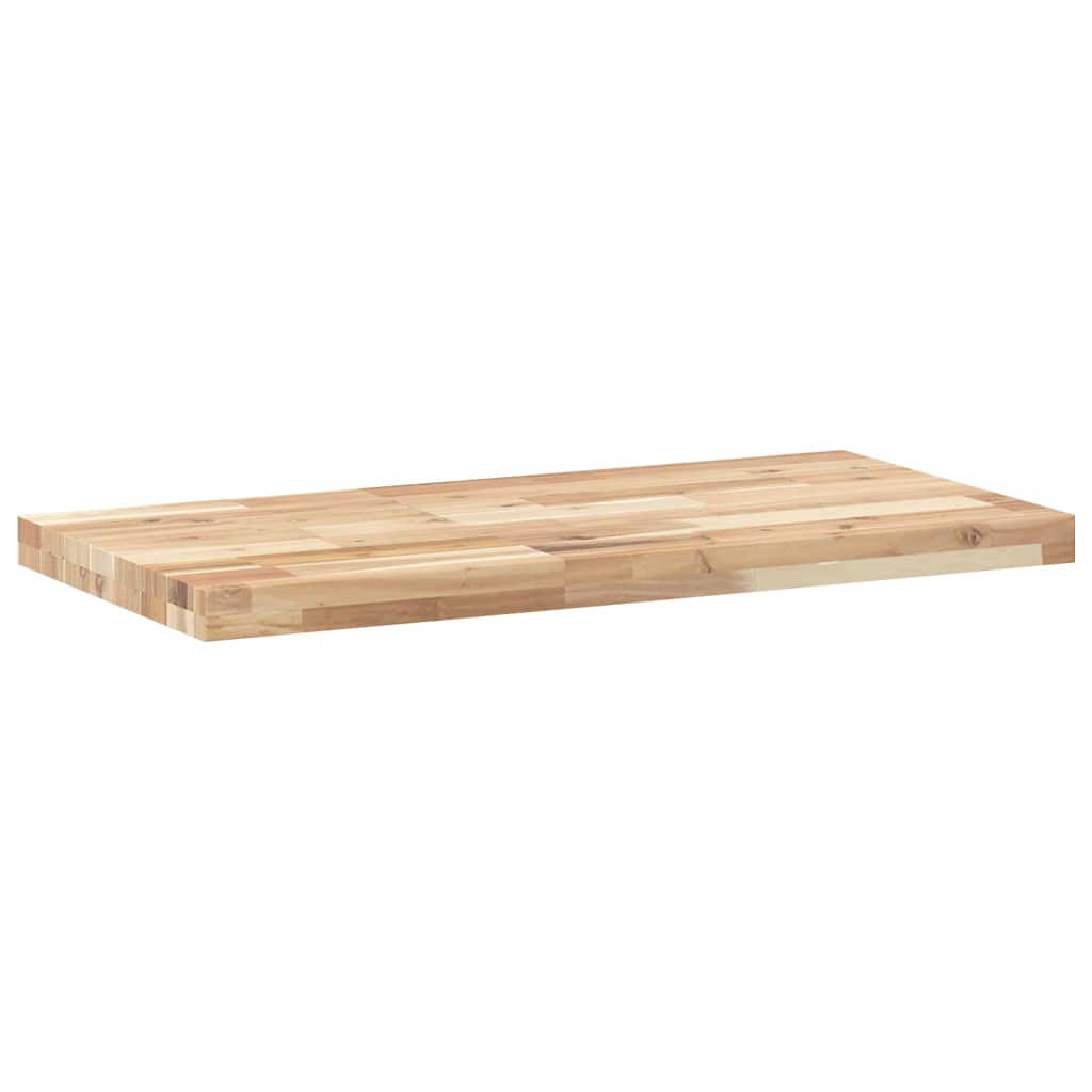 vidaXL Encimera tocador de baño madera acacia sin tratar 100x40x4 cm