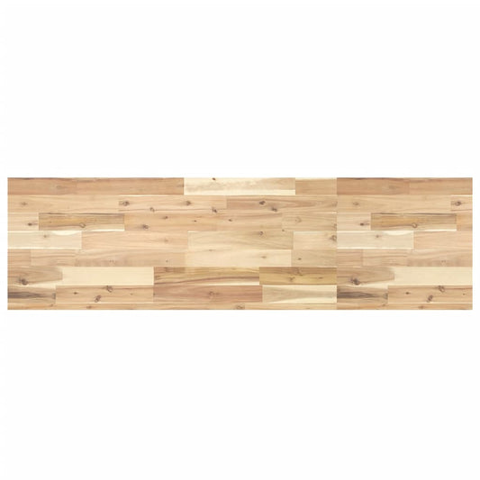 vidaXL Encimera tocador de baño madera acacia sin tratar 140x40x4 cm