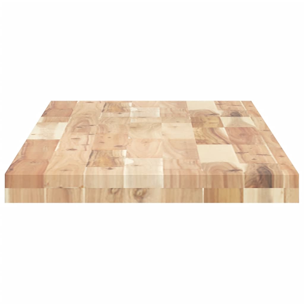 vidaXL Encimera tocador de baño madera acacia sin tratar 140x40x4 cm