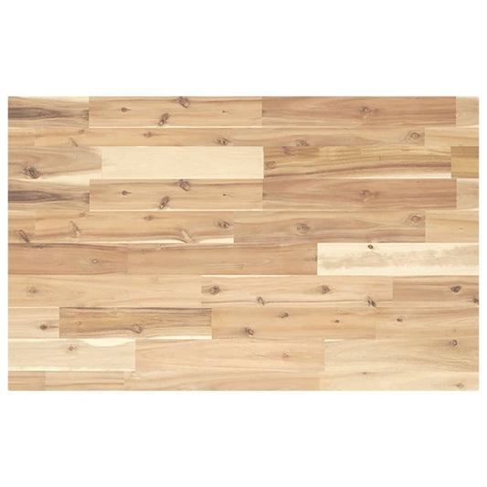 vidaXL Encimera tocador baño madera acacia sin tratar 100x50x4 cm