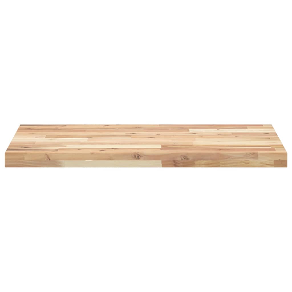 vidaXL Encimera tocador baño madera acacia sin tratar 100x50x4 cm