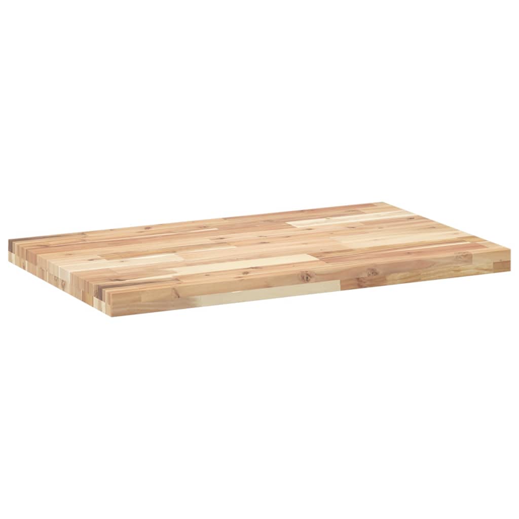 vidaXL Encimera tocador baño madera acacia sin tratar 100x50x4 cm