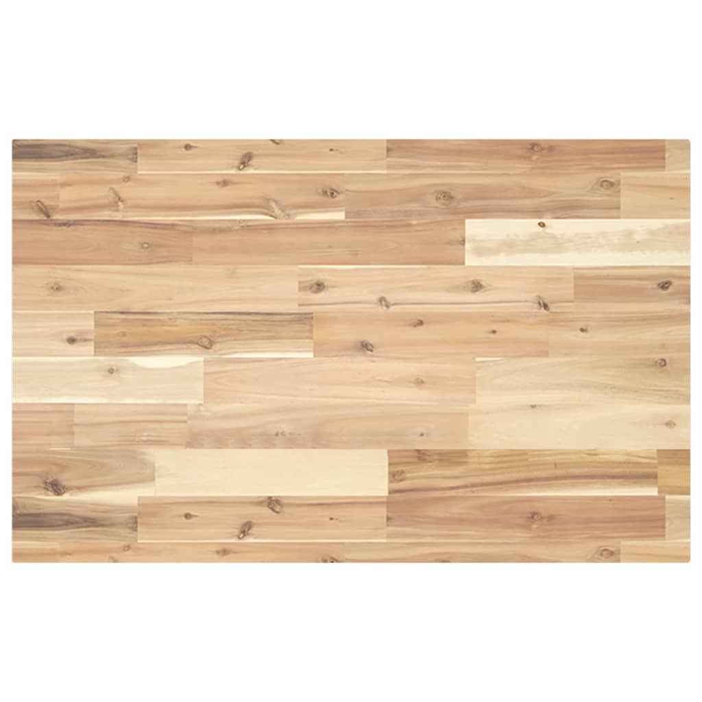 vidaXL Encimera tocador baño madera acacia sin tratar 160x50x4 cm