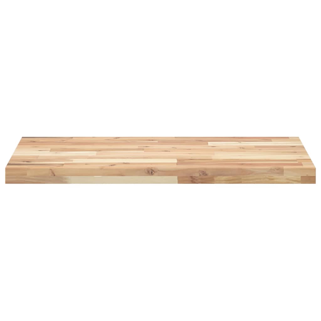 vidaXL Encimera tocador baño madera acacia sin tratar 160x50x4 cm