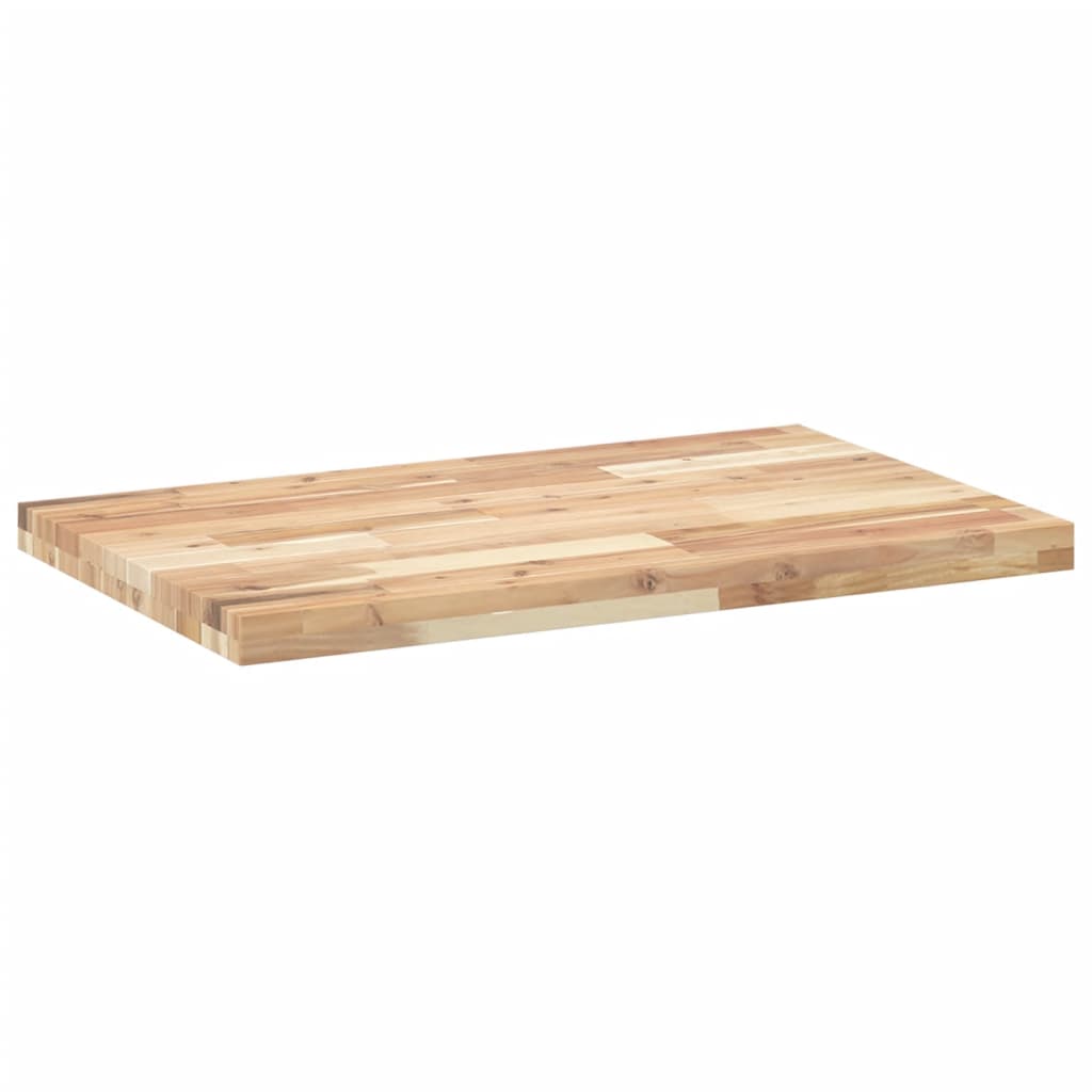 vidaXL Encimera tocador baño madera acacia sin tratar 160x50x4 cm