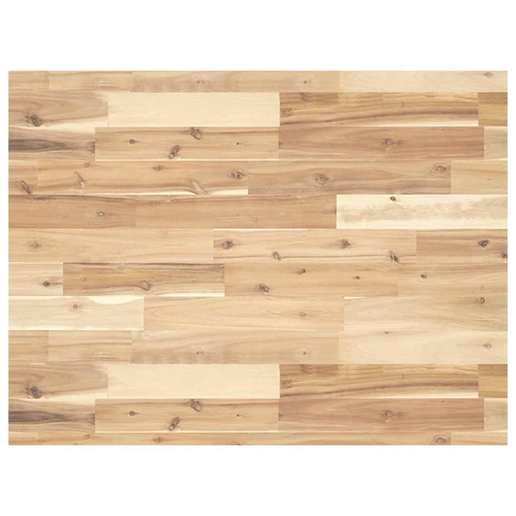 vidaXL Encimera tocador baño madera maciza acacia sin tratar 80x60x4cm