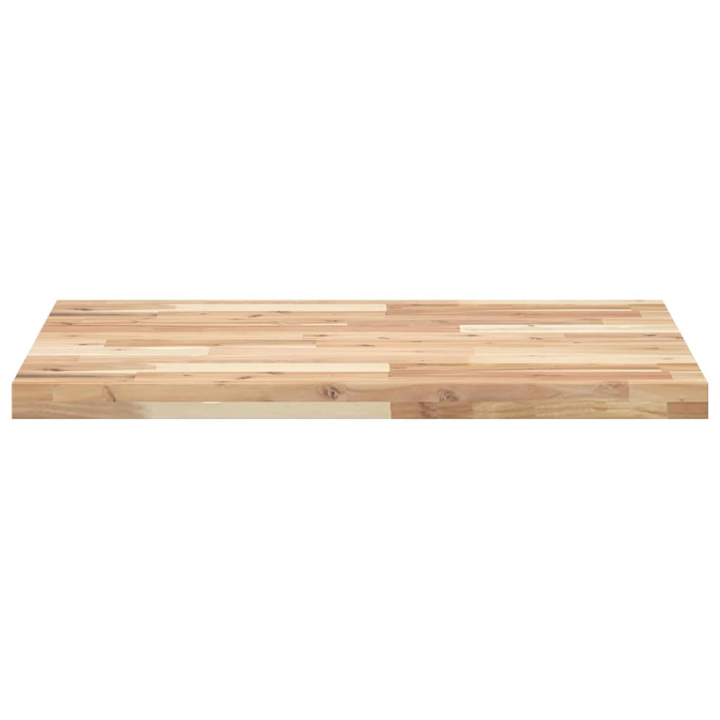 vidaXL Encimera tocador baño madera maciza acacia sin tratar 80x60x4cm