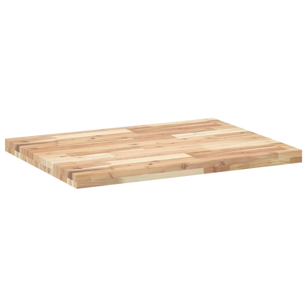 vidaXL Encimera tocador baño madera maciza acacia sin tratar 80x60x4cm