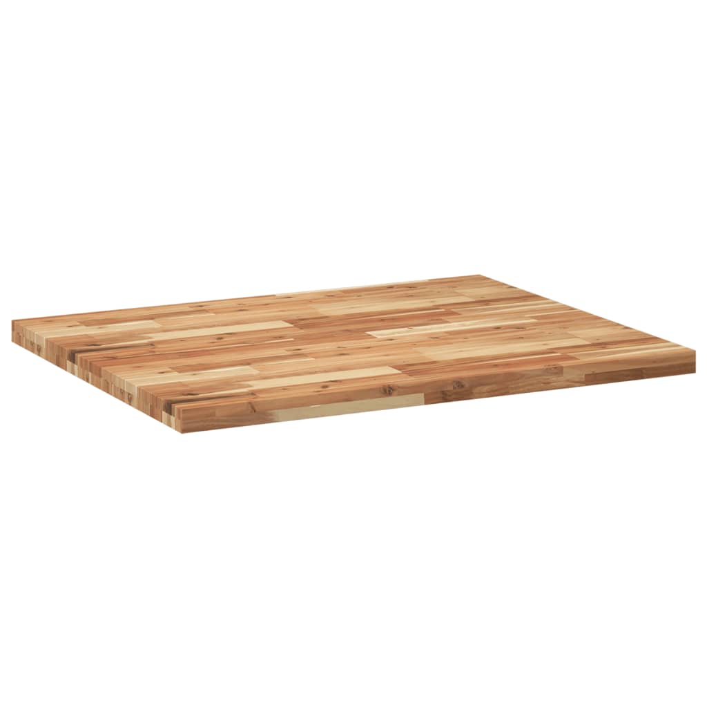 vidaXL Tablero escritorio madera maciza acacia sin tratar 100x80x4 cm