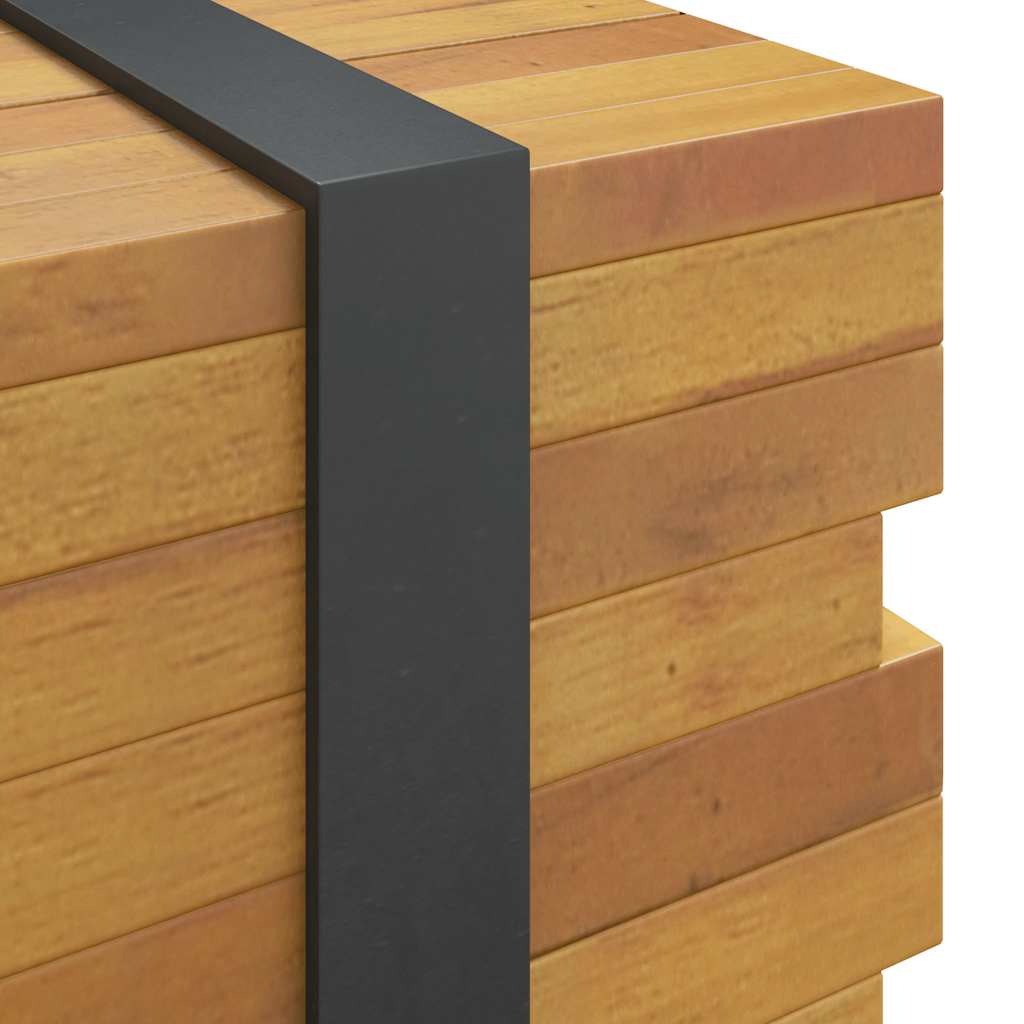 vidaXL Mesa de centro madera maciza de teca 110x45x35 cm