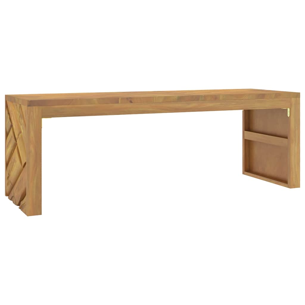 vidaXL Mesa de centro madera maciza de teca 110x35x38 cm