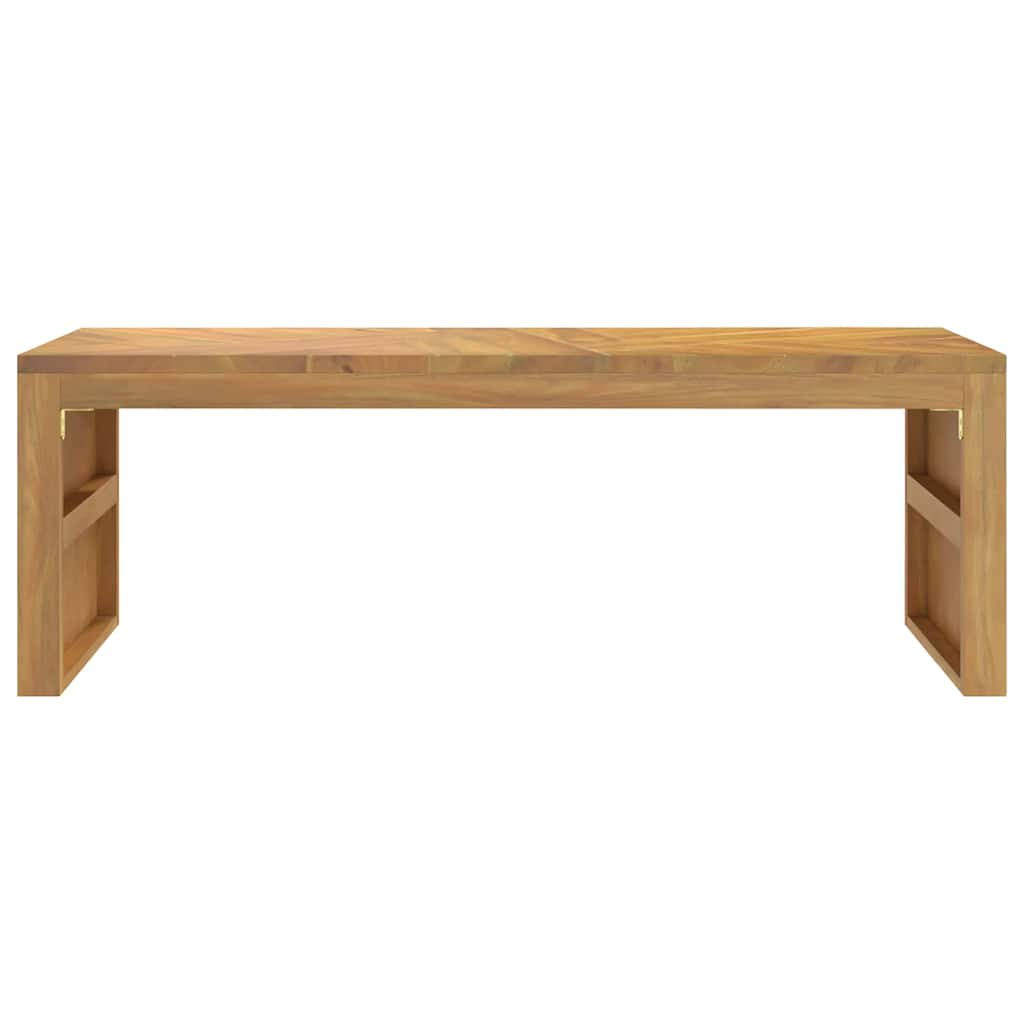 vidaXL Mesa de centro madera maciza de teca 110x35x38 cm