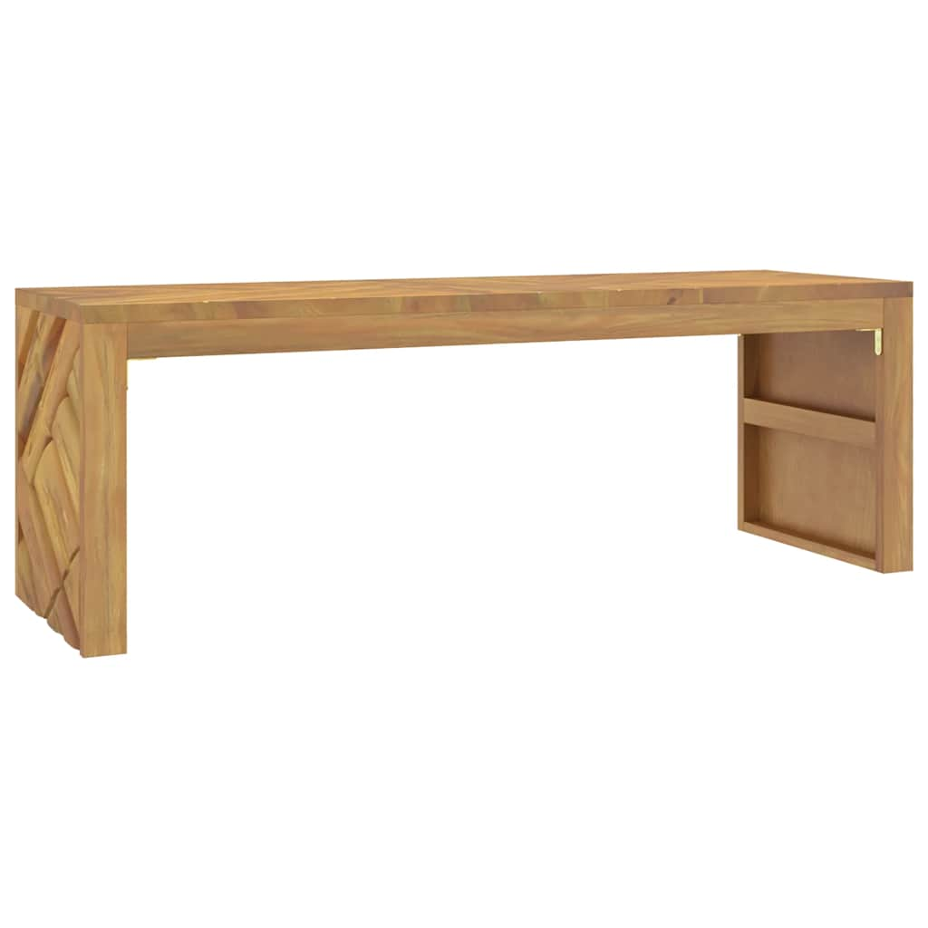 vidaXL Mesa de centro madera maciza de teca 110x35x38 cm