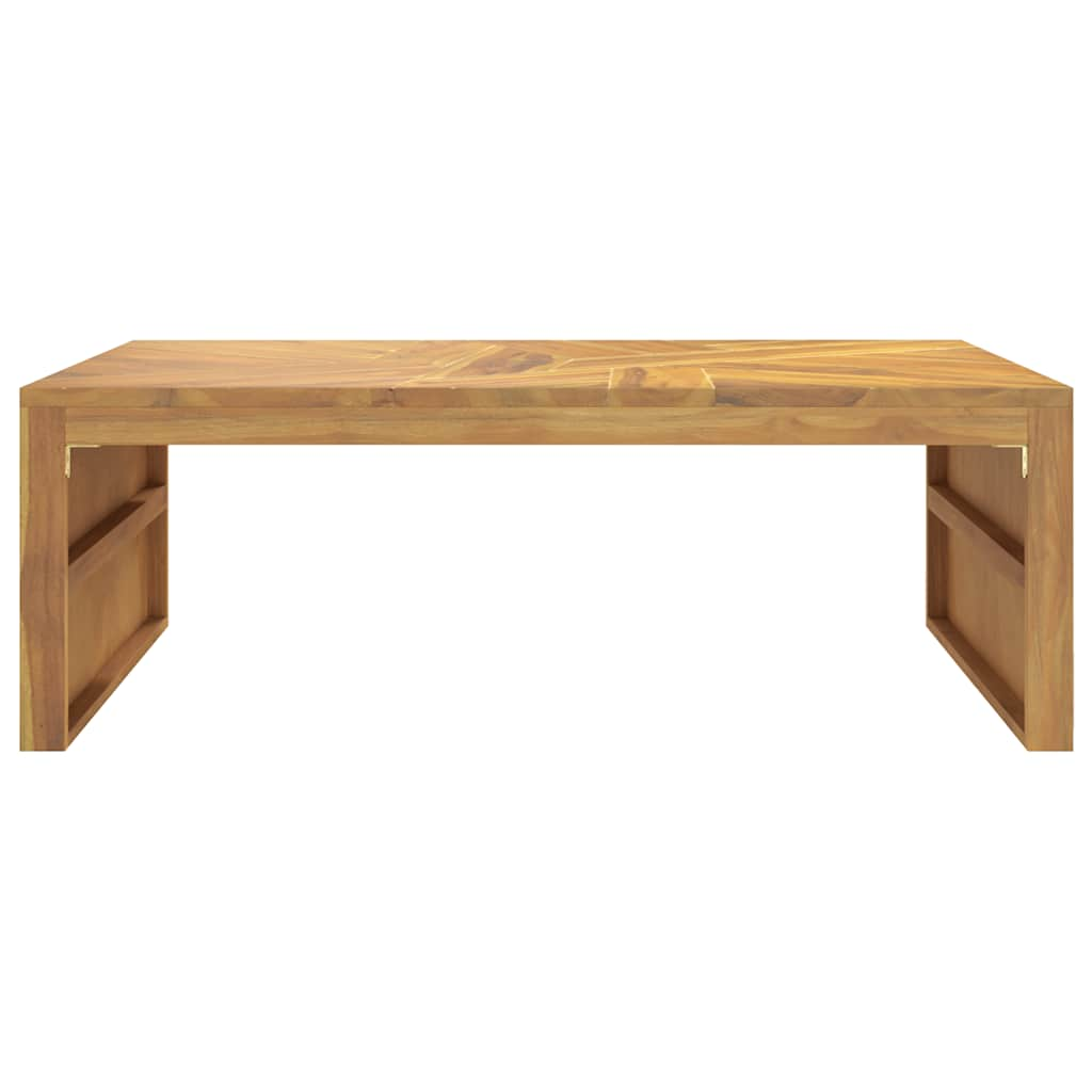 vidaXL Mesa de centro madera maciza de teca 110x60x38 cm