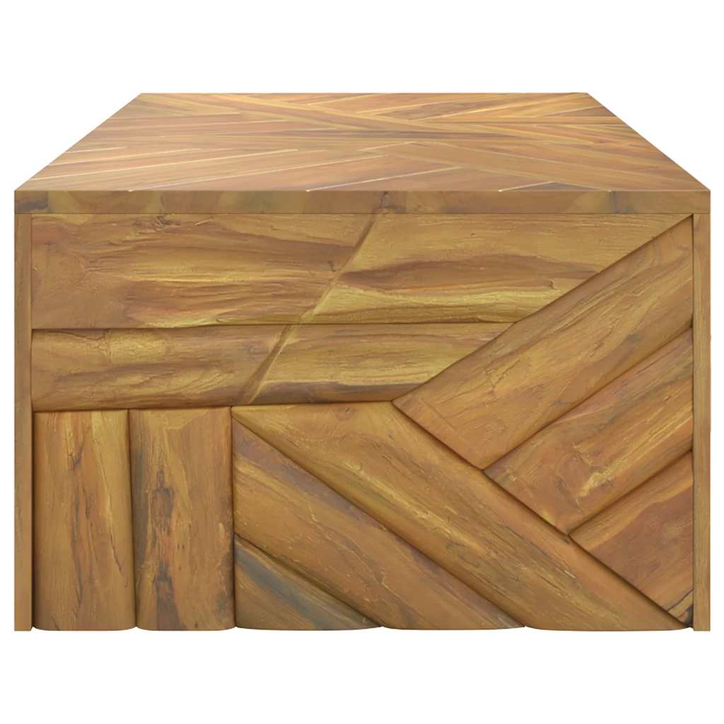 vidaXL Mesa de centro madera maciza de teca 110x60x38 cm