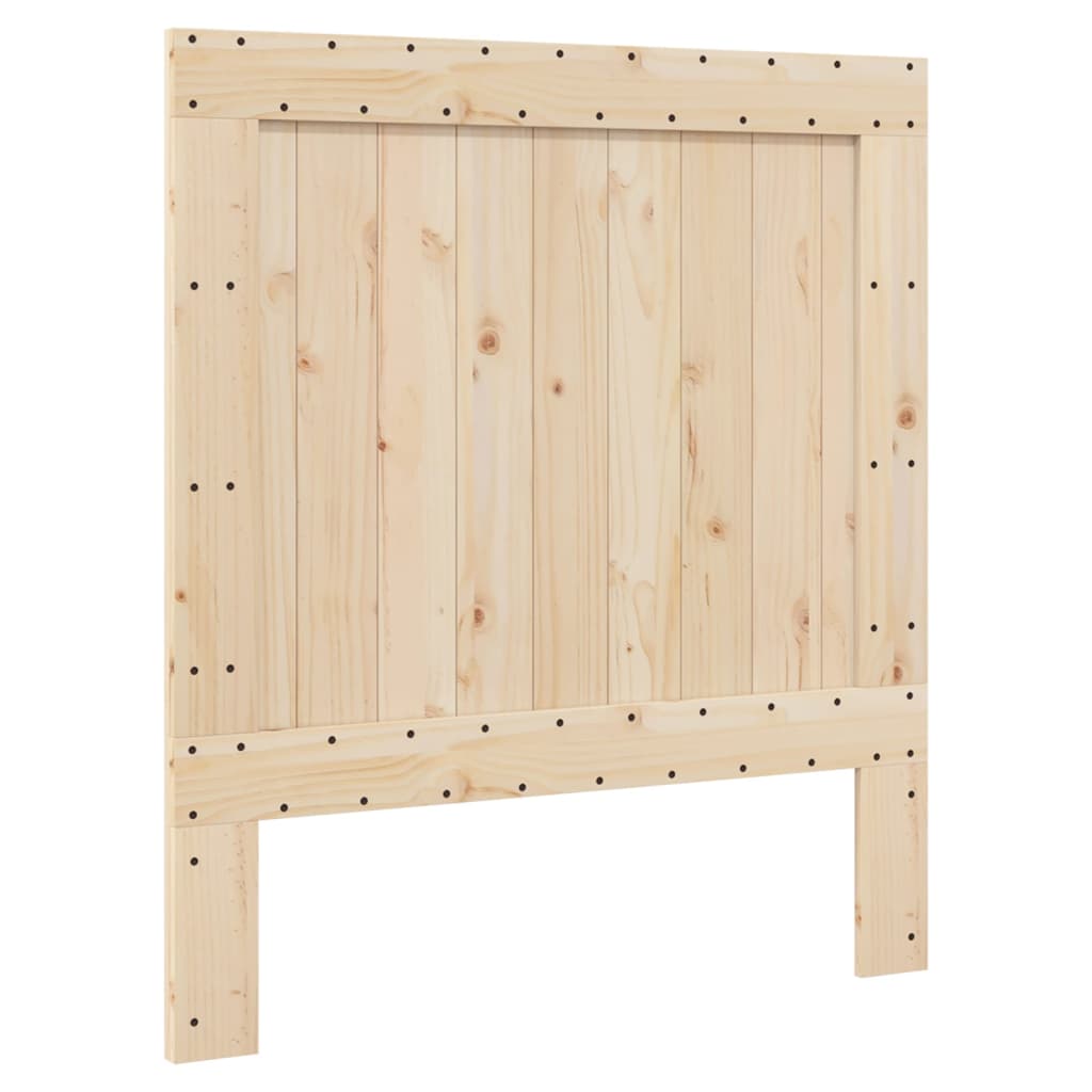 vidaXL Estructura de cama con cabecero madera maciza de pino 90x200 cm