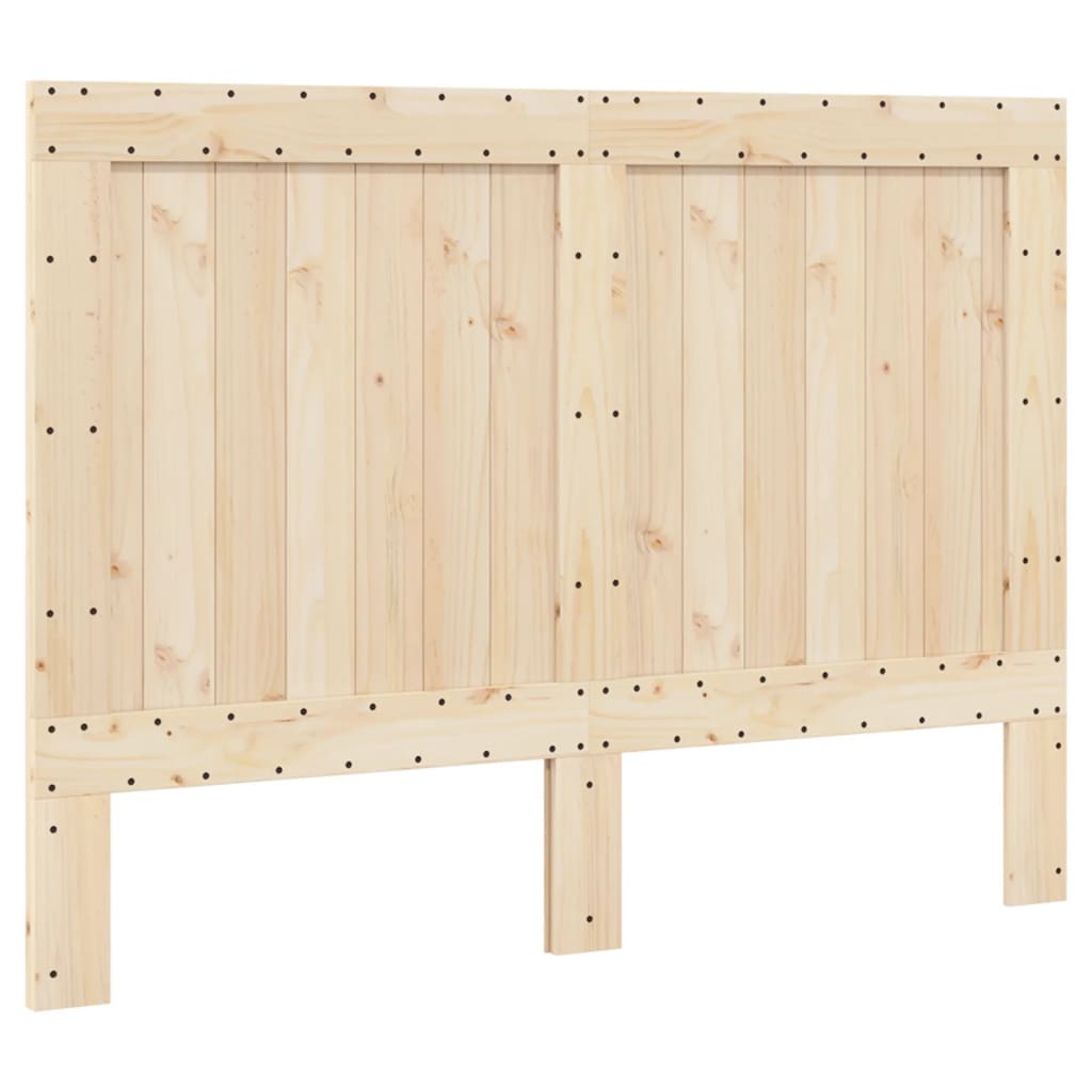 vidaXL Estructura de cama con cabecero madera maciza pino 160x200 cm