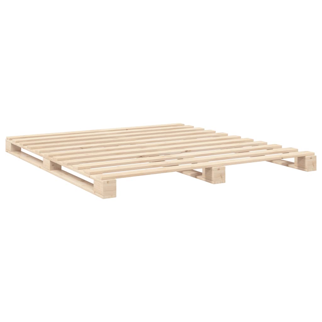 vidaXL Estructura de cama con cabecero madera maciza de pino 200x200cm