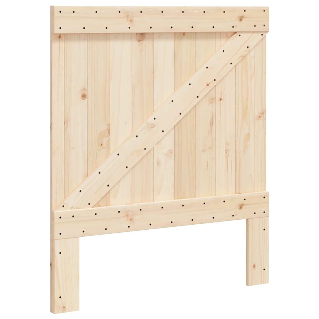 vidaXL Estructura de cama con cabecero madera maciza de pino 90x200 cm