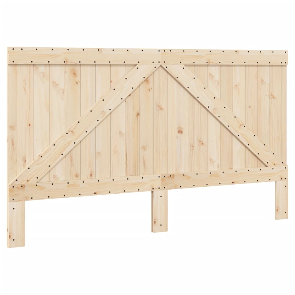 vidaXL Estructura de cama con cabecero madera maciza de pino 200x200cm