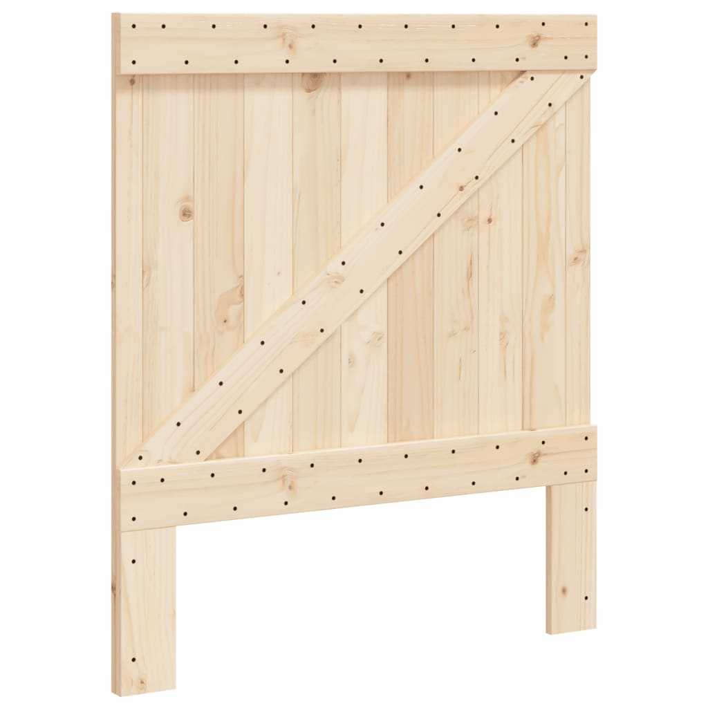 vidaXL Estructura de cama con cabecero madera maciza de pino 90x200 cm