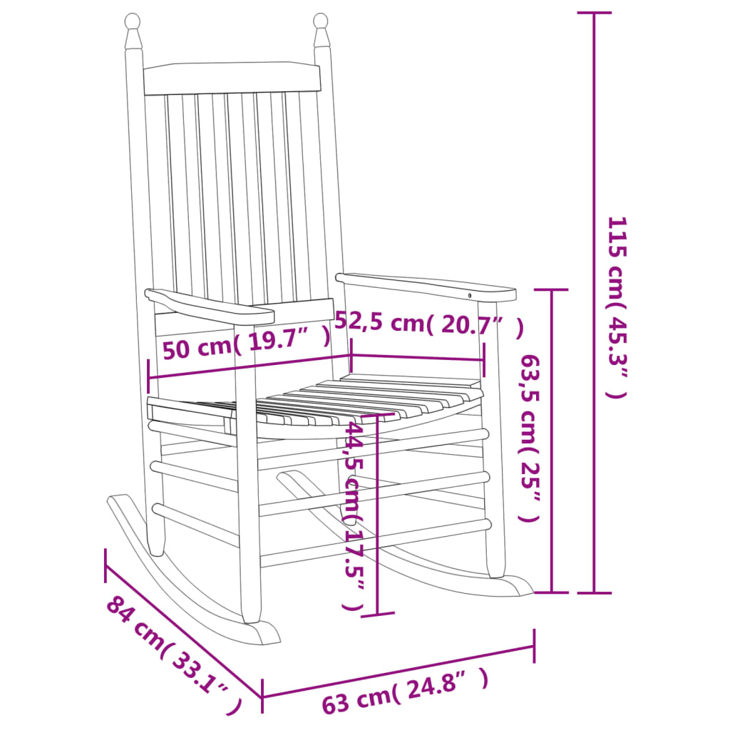 vidaXL Mecedoras con asiento curvo 2 uds madera álamo maciza marrón