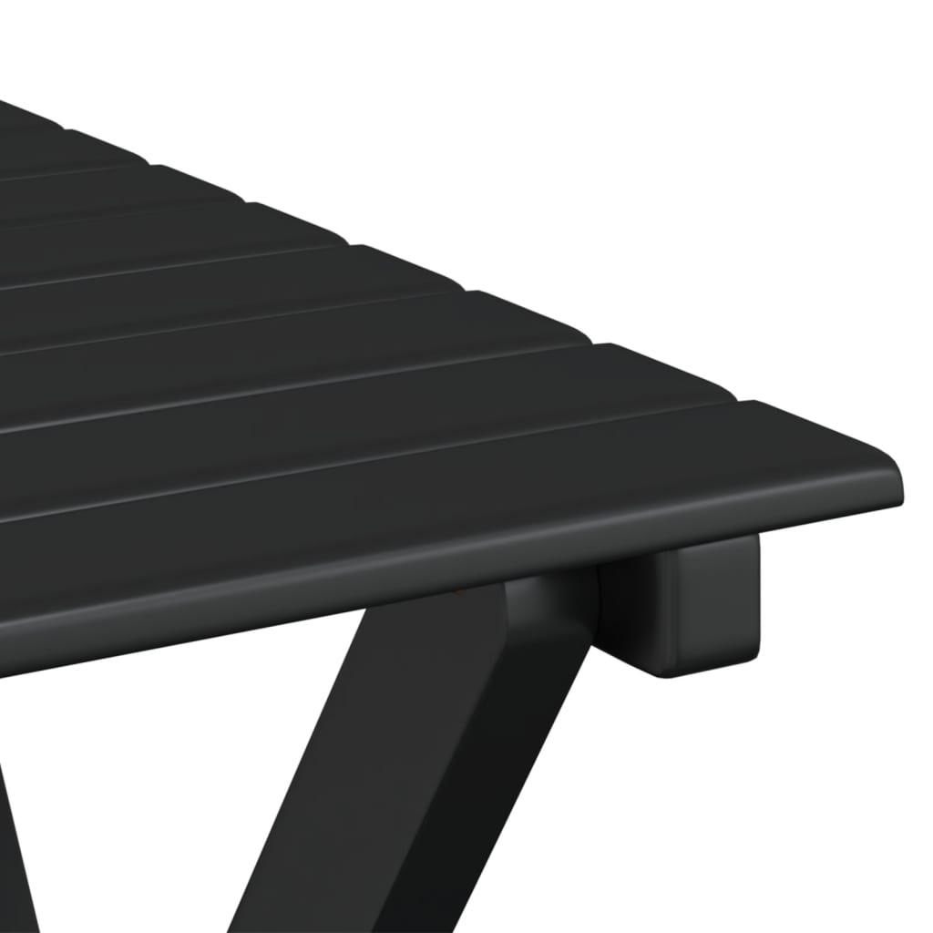 vidaXL Sillas mecedoras 2 uds mesa plegable madera maciza álamo negro