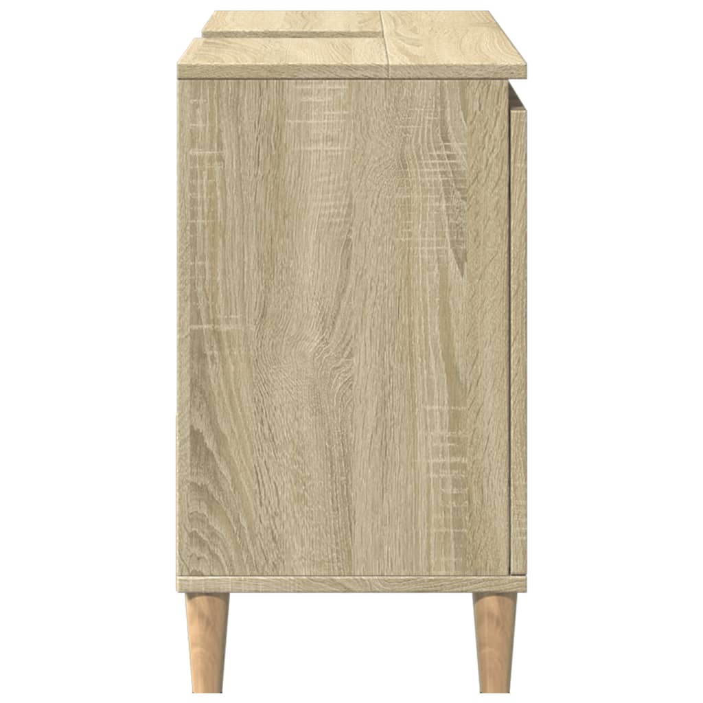 vidaXL Armario de baño madera contrachapada roble Sonoma 65x33x60 cm