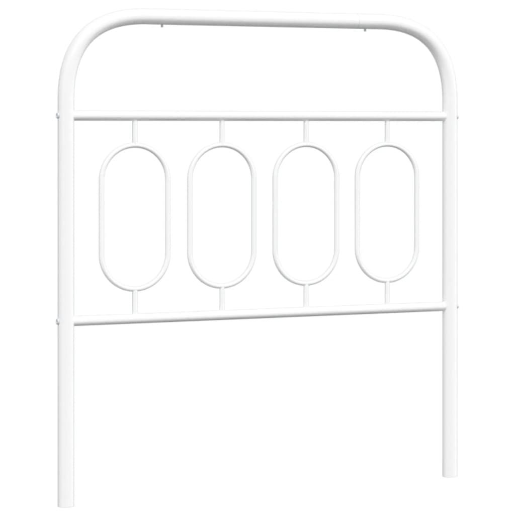 vidaXL Cabecero de metal blanco 90 cm