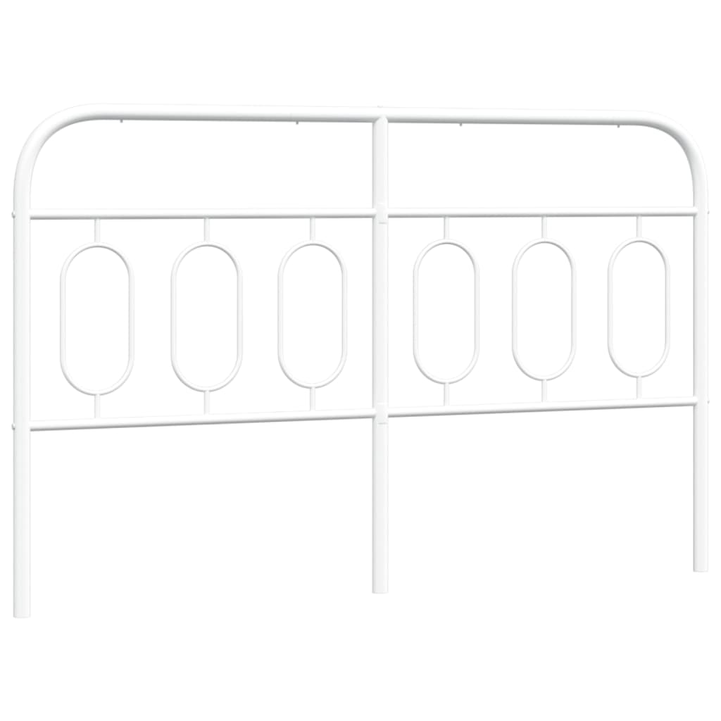 vidaXL Cabecero de metal blanco 150 cm