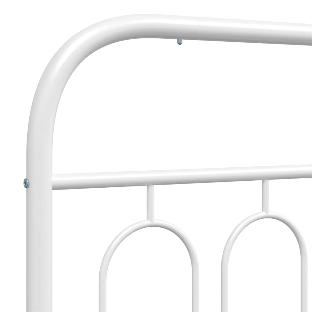 vidaXL Cabecero de metal blanco 150 cm