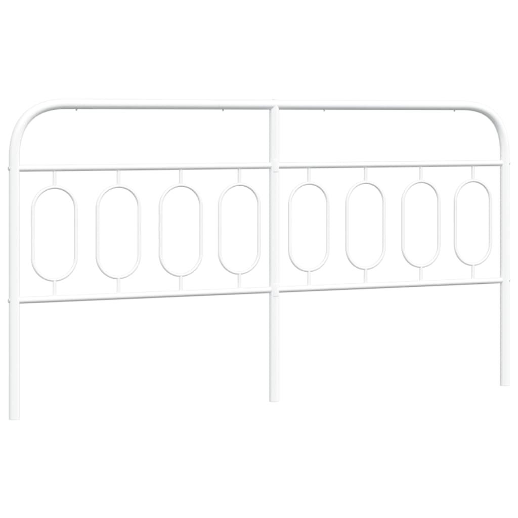 vidaXL Cabecero de metal blanco 160 cm