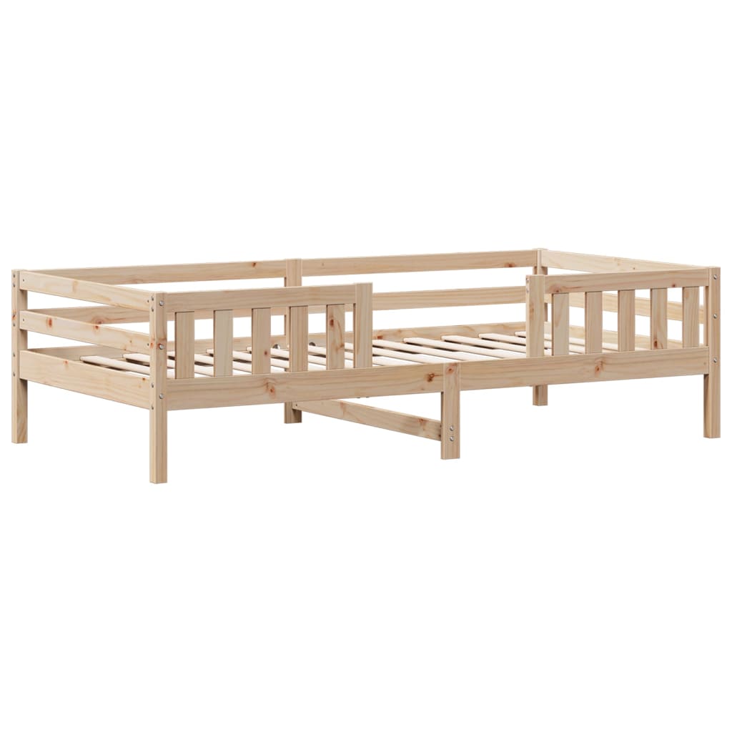 vidaXL Estructura de cama sin colchón madera maciza de pino 90x190 cm