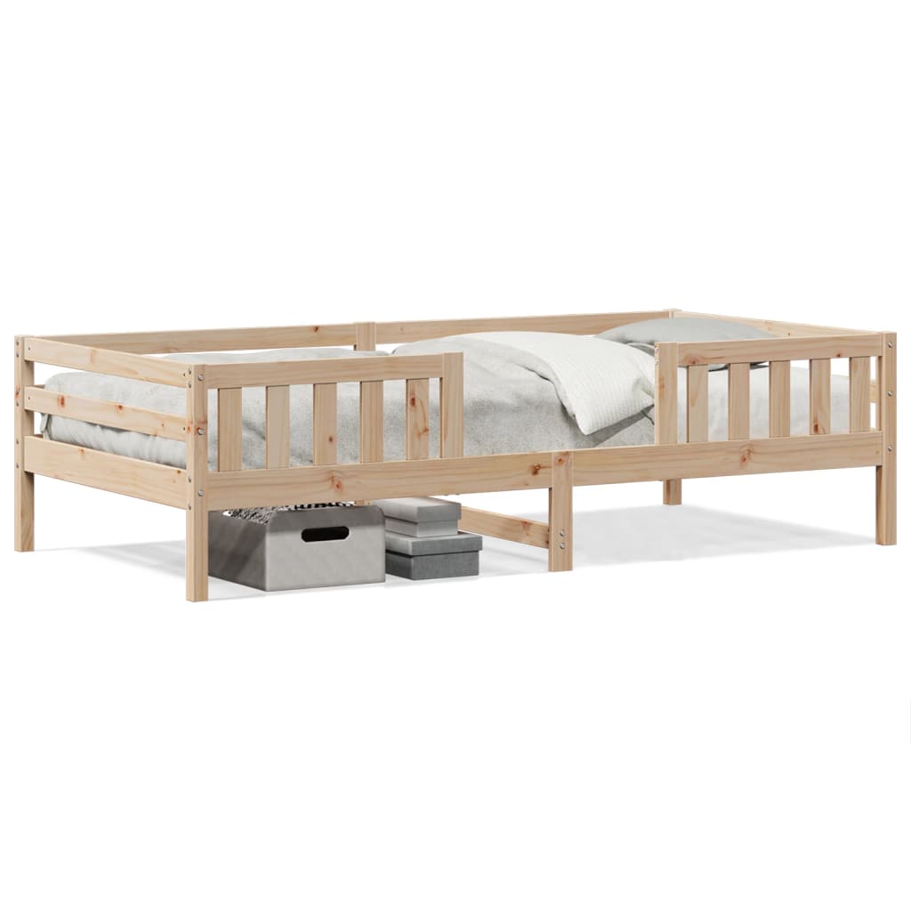 vidaXL Estructura de cama sin colchón madera maciza de pino 90x190 cm