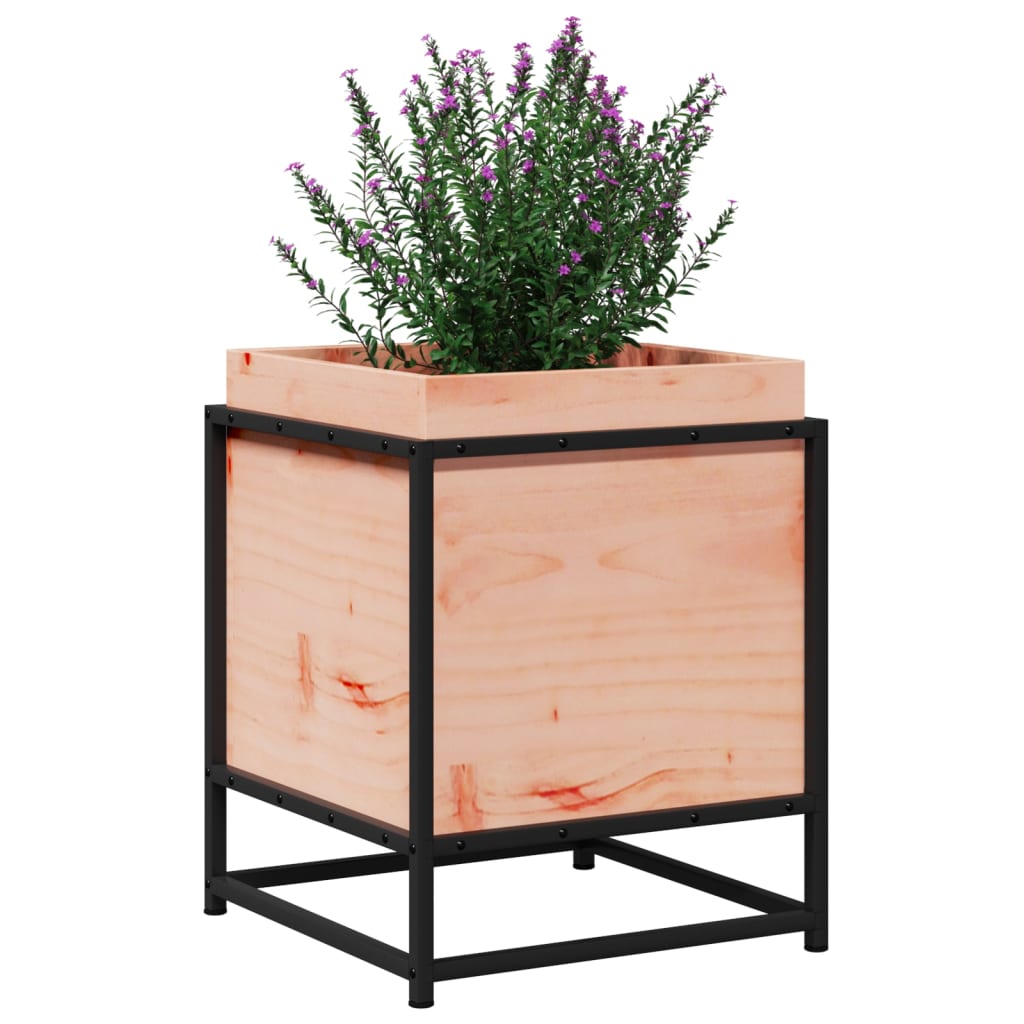 vidaXL Jardinera de madera maciza de abeto Douglas 40x40x50 cm