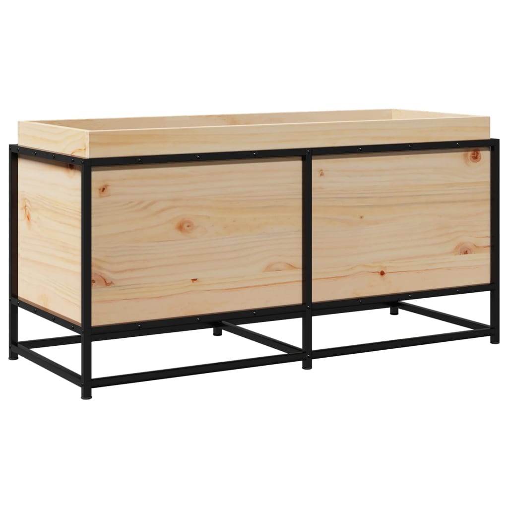 vidaXL Jardinera de madera maciza de pino 100x40x50 cm