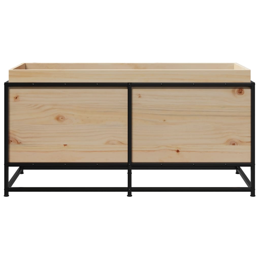 vidaXL Jardinera de madera maciza de pino 100x40x50 cm