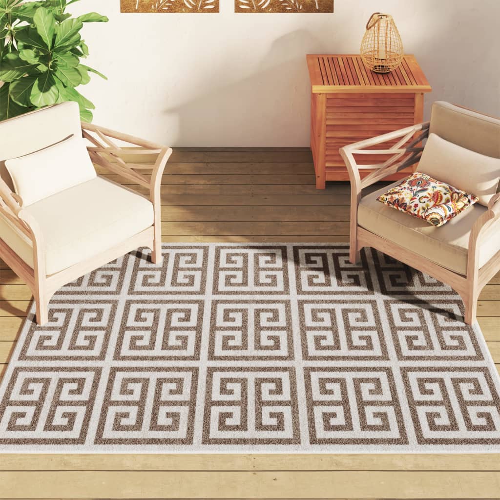 vidaXL Alfombra interior exterior antideslizante pelo corto 120x180 cm