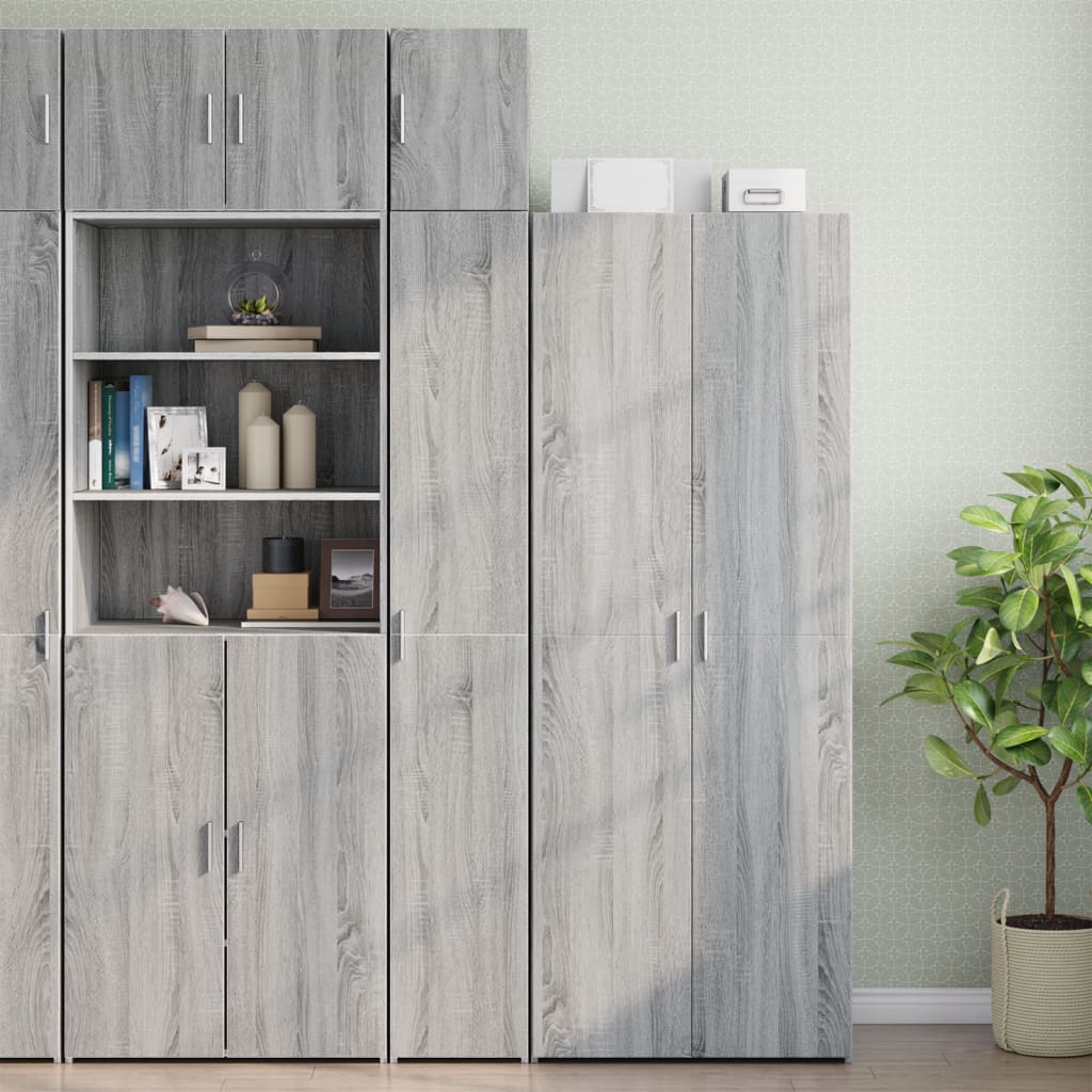 vidaXL Armario de pared madera de ingeniería gris Sonoma 30x42,5x40 cm