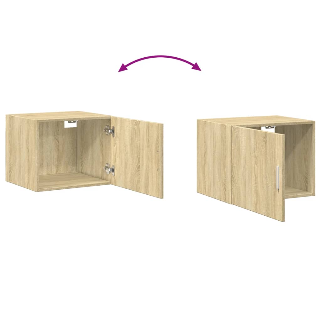 vidaXL Armario de pared madera ingeniería roble Sonoma 50x42,5x40 cm