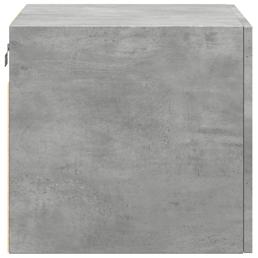 vidaXL Armario de pared madera ingeniería gris hormigón 50x42,5x40 cm