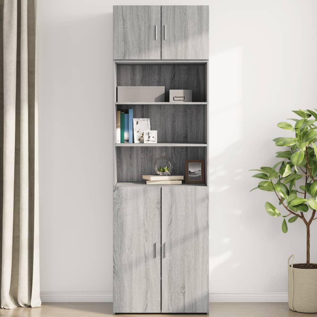 vidaXL Armario de pared madera de ingeniería gris Sonoma 70x42,5x40 cm