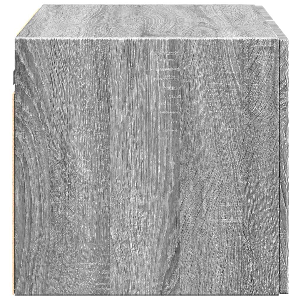 vidaXL Armario de pared madera de ingeniería gris Sonoma 70x42,5x40 cm