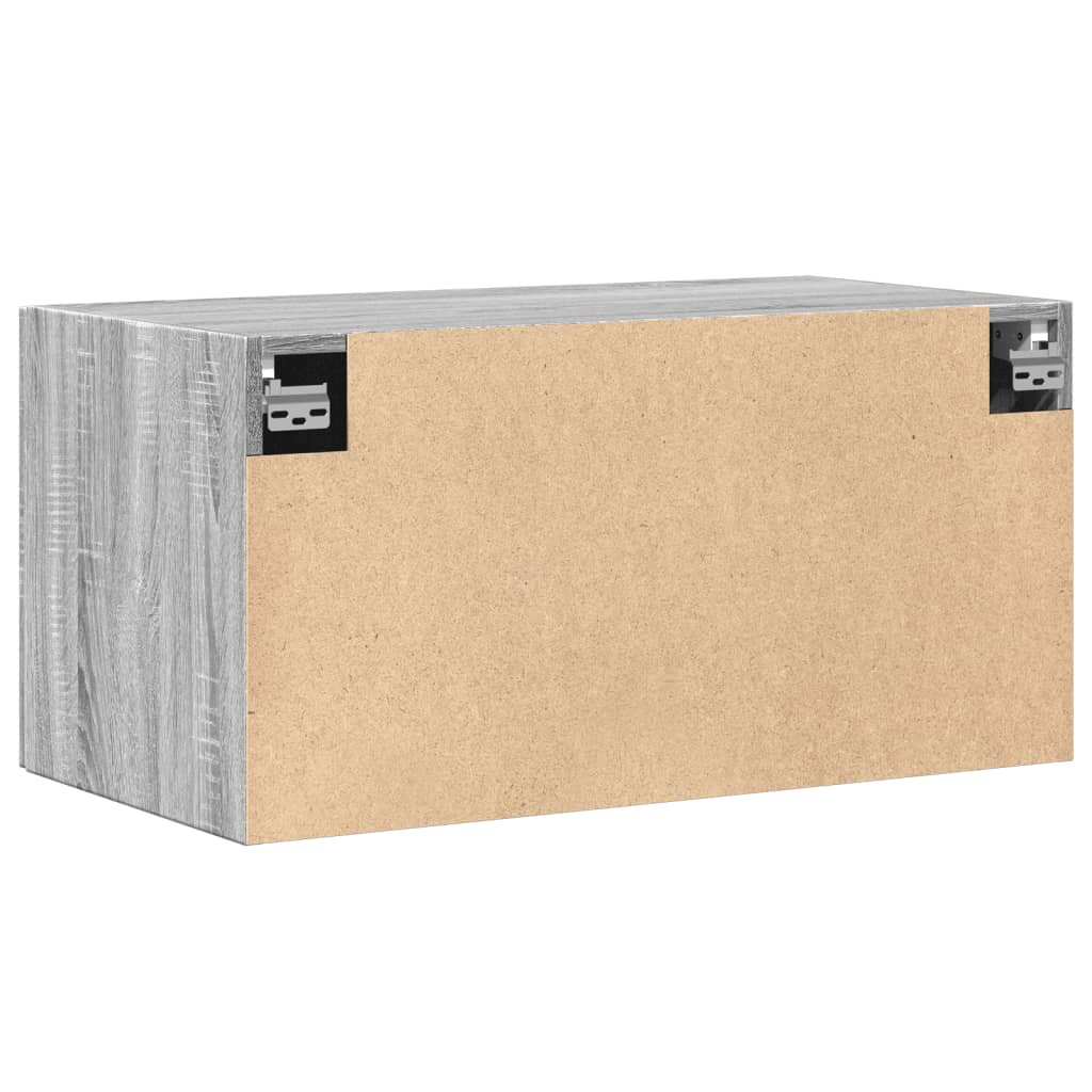 vidaXL Armario de pared madera de ingeniería gris Sonoma 80x42,5x40 cm