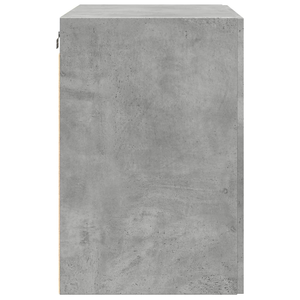 vidaXL Armario de pared madera ingeniería gris hormigón 80x42,5x64 cm