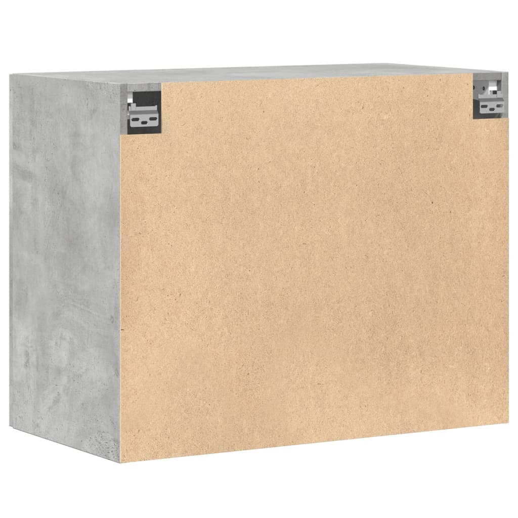 vidaXL Armario de pared madera ingeniería gris hormigón 80x42,5x64 cm